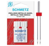 Ac dublu fir metalic Schmetz, finete ac 80, cu 2,5 mm intre ace, pentru masina