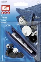 Nasturi pentru jeans, 6 bucati, model Art Deco, 20 mm Prym 