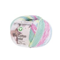 Fir textil organic Austermann, Bio Cotton Color 117 pentru tricotat si crosetat, 100% bumbac organic, Pastel, 180 m