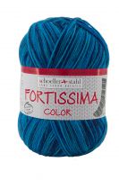 Fir textil Scholler Fortissima Sosete 4 culori 2451 pentru tricotat si crosetat, 75% lana, Lagună, 424 m
