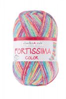Fir textil Scholler Fortissima Sosete 4 culori 2487 pentru tricotat si crosetat, 75% lana, Curcubeu, 423 m