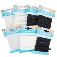 Elastic textil set 7 piese, negru si alb, 4 grosimi diferite: 1 mm, 3 mm, 6 mm, 8 mm Philipp