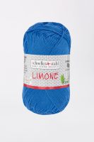 Fir textil Scholler Limone 55 pentru tricotat si crosetat, 100% bumbac, Albastru Cobalt, 125m