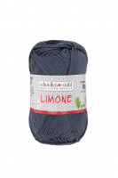 Fir textil Scholler Limone 144 pentru tricotat si crosetat, 100% bumbac, Gri Antracit, 125m