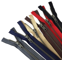 Fermoar metalic nedetasabil ideal pentru piele, materiale groase, spira metalica culoare antic #5 YKK