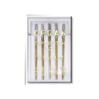5 ace Organ Top Stitch Titanium pentru quilting, patchworking, broderie cu finete acului intre 70-100