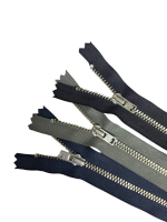 Fermoar metalic nedetasabil pentru articole denim, blugi, fuste, pantaloni, spira metalica argintie #3 YKK
