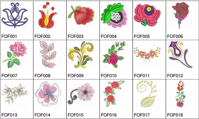 Imaginative tailor Salesperson Modele broderii FOF floral ornamental fashion