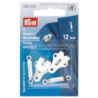 Copci pantaloni, fuste, finisaj argintiu (carlig si bara 12 mm), Prym