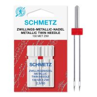 Ac dublu fir metalic Schmetz, finete ac 80, cu 2,5 mm intre ace, pentru masina