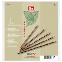 Set andrele Knit Pro Natural, 30 buc andrele, cu 2 varfuri ascutite, dimensiuni cuprinse intre 2-4.5 mm, lemn natural, 20 cm lungime 223805