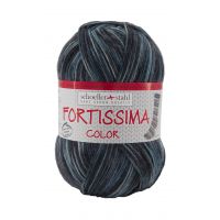 Fir textil Scholler Fortissima Sosete 4 culori 2445 pentru tricotat si crosetat, 75% lana, Piatra, 427 m