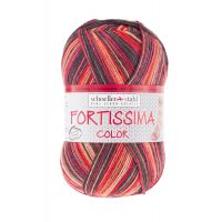 Fir textil Scholler Fortissima Sosete 4 culori 2486 pentru tricotat si crosetat, 75% lana, Lava, 428 m