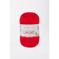 Fir textil Scholler Limone 3 pentru tricotat si crosetat, 100% bumbac, Roșu, 125m