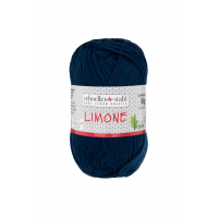 Fir textil Scholler Limone 56 pentru tricotat si crosetat, 100% bumbac, Albastru Navy, 125m