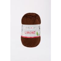 Fir textil Scholler Limone 84 pentru tricotat si crosetat, 100% bumbac, Maro Nuca, 125m