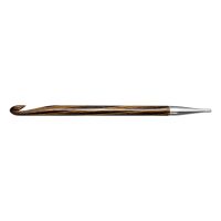 Croseta Tunisiana Knit Pro, de 10 mm, lungime 15 cm, lemn natural, Prym 223711
