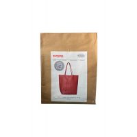 Tipar geanta shopper cu materiale incluse, din piele vegana rosie Bernina Rossi